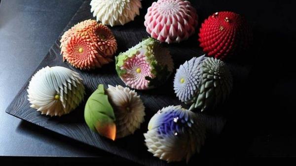 bonbons japonais ornés namagashi