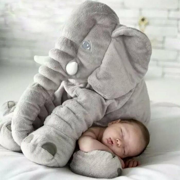 oreiller câlin petit ami éléphant pour bébé