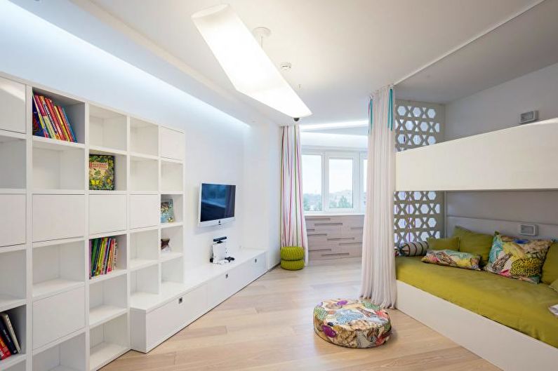 Kinderzimmer - Apartment-Design im High-Tech-Stil