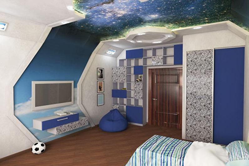 Kinderzimmer - Apartment-Design im High-Tech-Stil