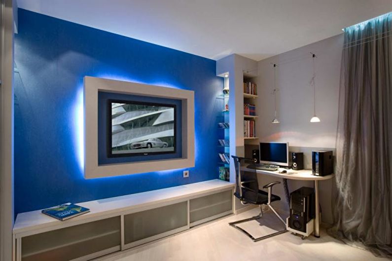 Innenarchitektur der Wohnung im High-Tech-Stil - Foto