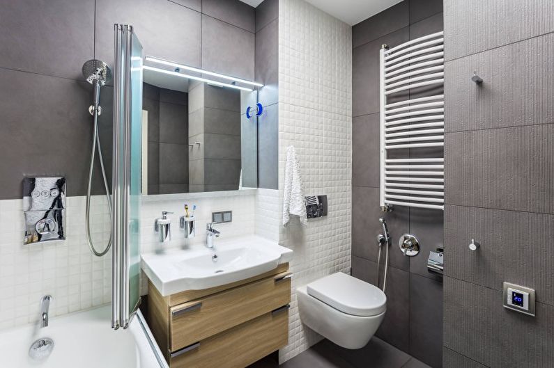 الحمام - تصميم شقة بأسلوب التبسيط