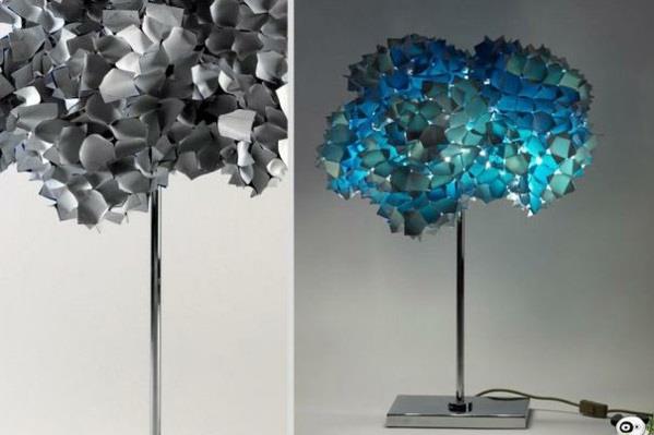 lampes nature design classique cime des arbres bleu
