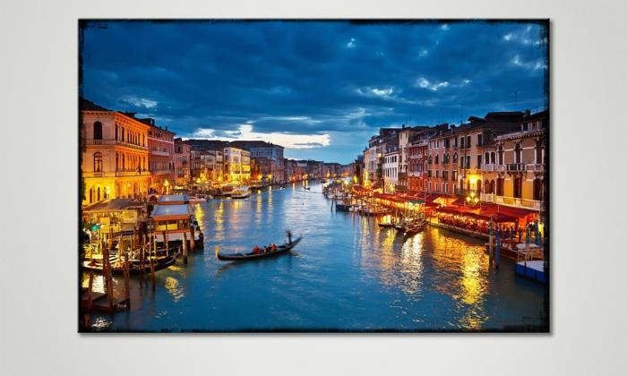 impressions sur toile en ligne venise grand canal mur picturesxxl