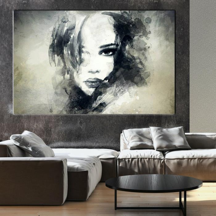 Commandez des toiles en ligne art mural portrait de femme artiqueshop