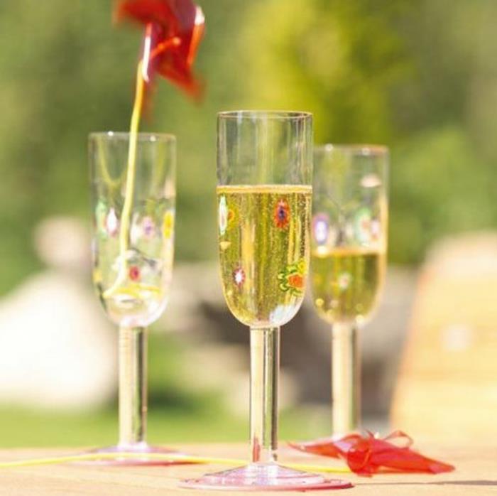 léonardo verres à vin architecture du verre à vin flûte champagne millefiori scène