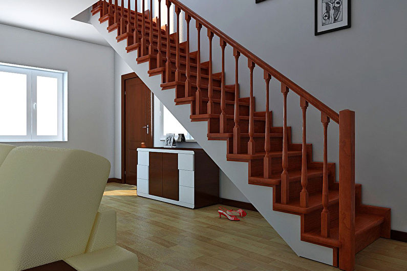 Gestaltung der Treppe zum zweiten Stock - Foto