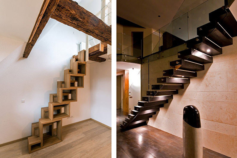 Gestaltung der Treppe zum zweiten Stock - Foto