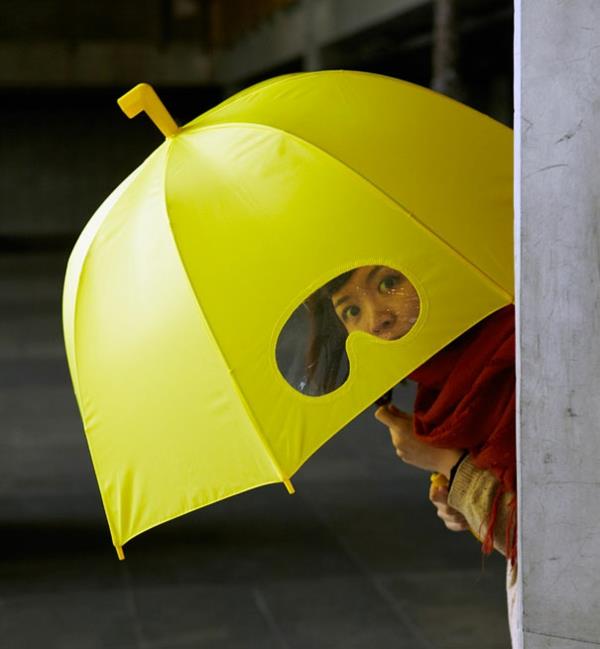 piękne parasole żółte azjatyckie okulary