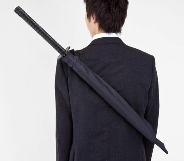 zabawny samuraj jack parasole miecz plecak
