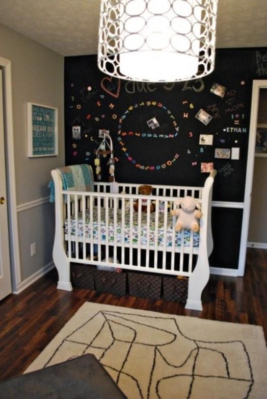 chambre enfants manget board blanc lit bébé