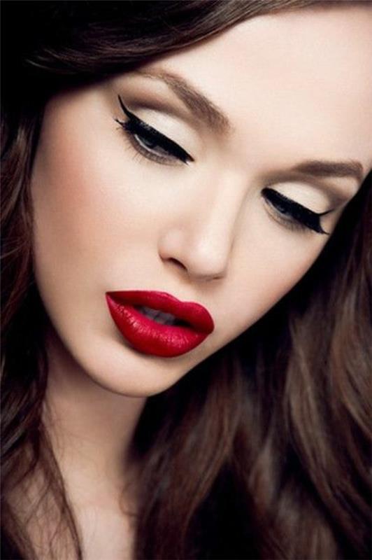 maquillage conseils yeux eyer liner rouge à lèvres