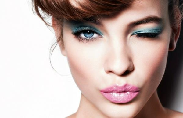 conseils maquillage tendances fard à paupières vert lèvres naturelles