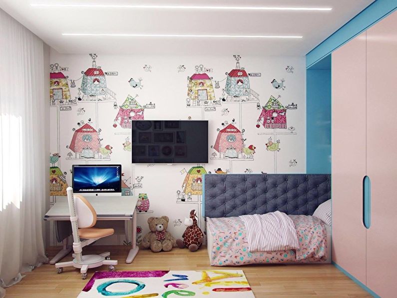 Gestaltung eines kleinen Kinderzimmers 7-8 qm. - Foto