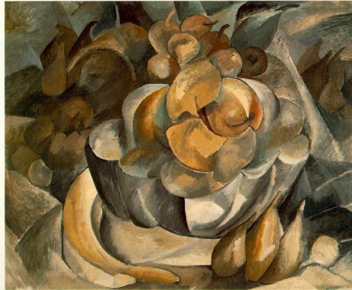 malarz Georges Braque opracowuje cechy kubizmu