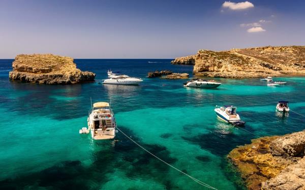malte vacances plages rocheuses promenades en bateau