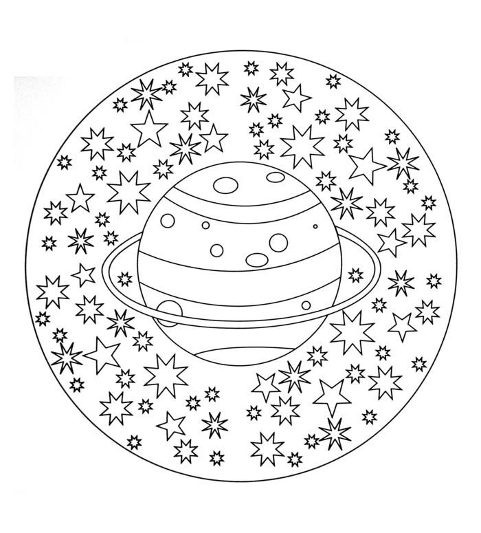 mandala pour noël coloriages planète noël