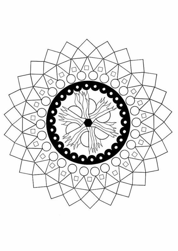 mandala pour noël coloriages cercles de noël