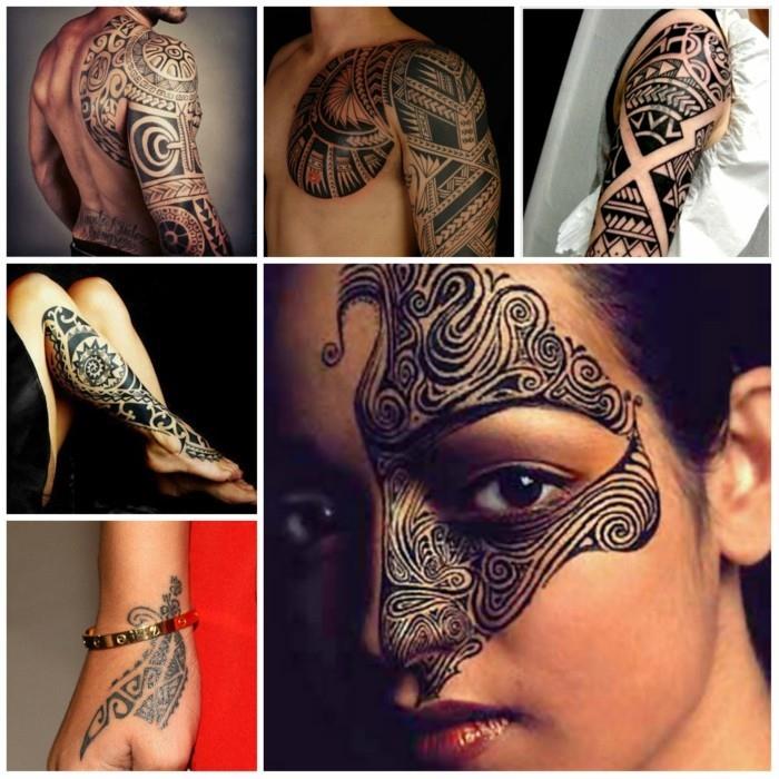 idées de tatouage maori femmes hommes tatouage