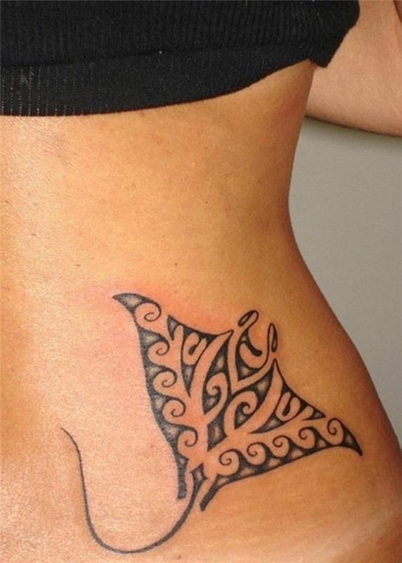 tatouage maori motif animal tribal