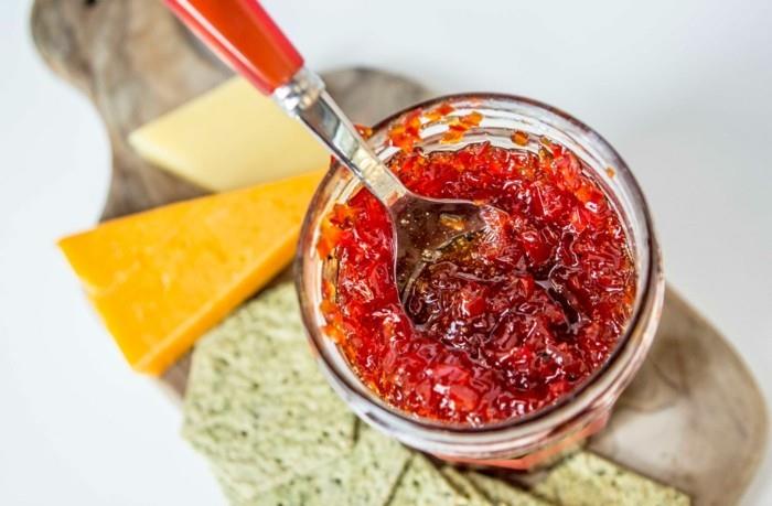 confiture de pepperoni remontant sain pour le petit déjeuner