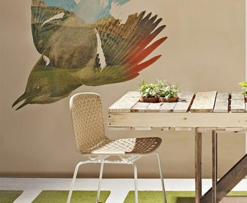Chaise de conception de salle à manger factuelle de palettes de meubles en bois