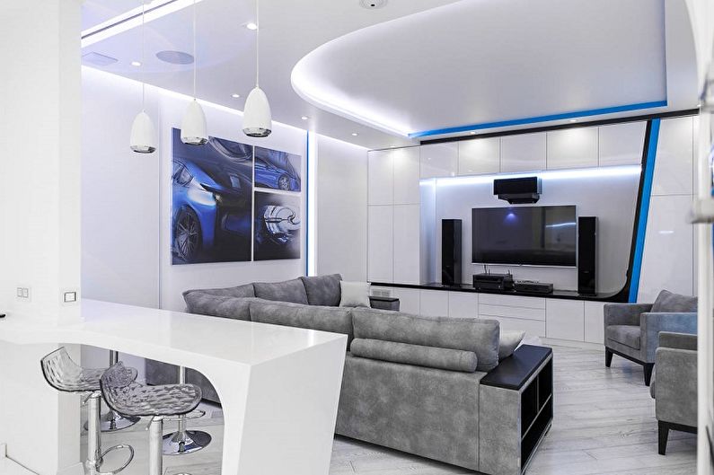 Wohnzimmermöbel im modernen Stil - Hi-Tech