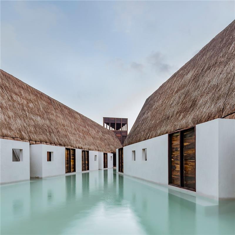 mexique architecture moderne avec eau