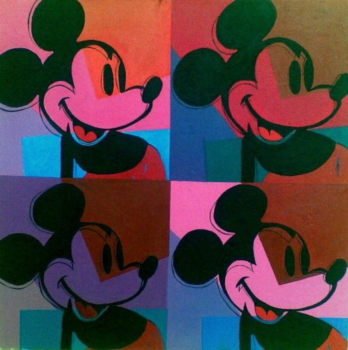 mickey mouse andy warhol