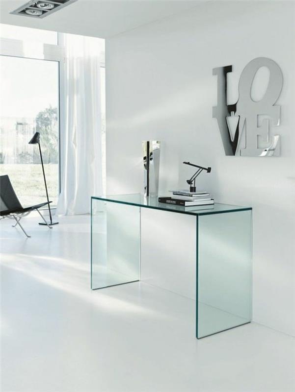 minimalistyczne meble biurowe szklane biurko do biura domowego