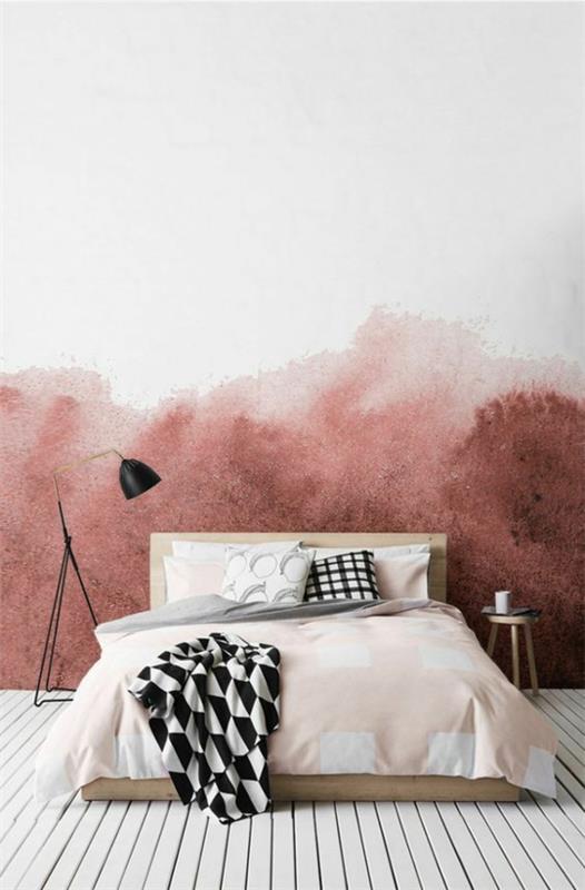 minimalistyczne techniki malowania sypialni projektowanie ścian