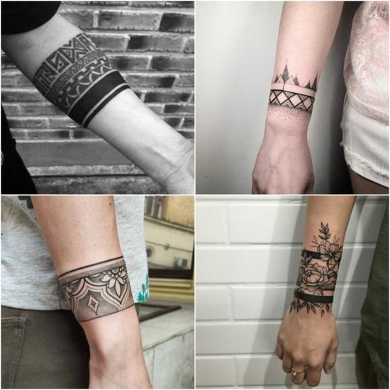 idées de tatouage de bracelet pour hommes tatouage maori