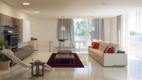 equipement-moderne-blanc-rouge