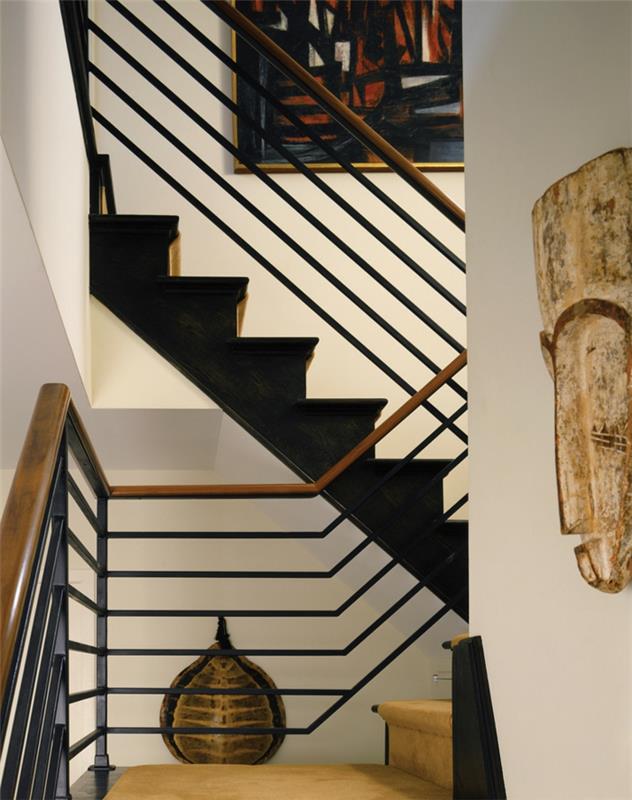 Ameublement moderne escalier intérieur décoration murale idées de vie
