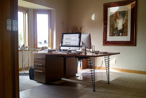 table de bureau à domicile moderne pieds table de bureau