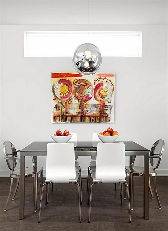 Surface de miroir de conception de mur de meubles de salle à manger moderne