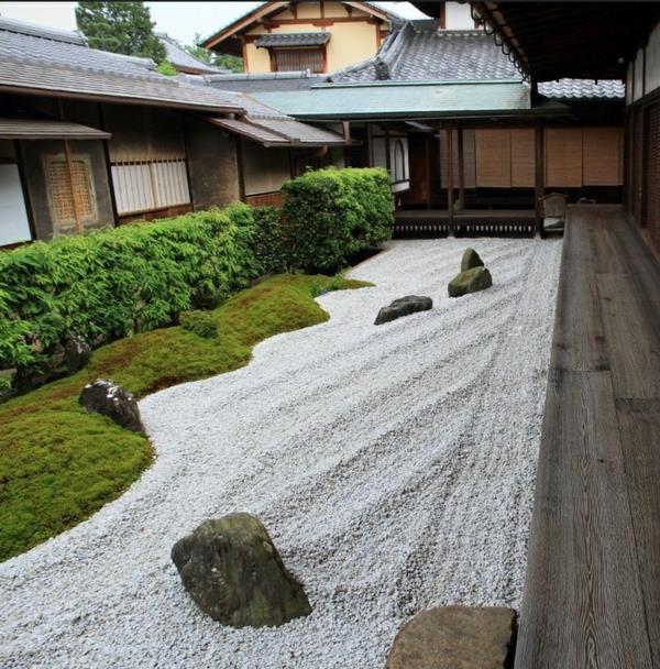 nowoczesne przykłady projektowania ogrodów japońska inspiracja ogród zen