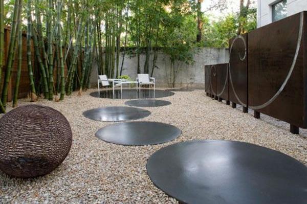 nowoczesne przykłady projektowania ogrodów minimalistyczne