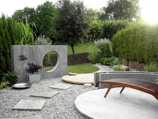 nowoczesne przykłady projektowania ogrodów dekoracja rzeźbiarska