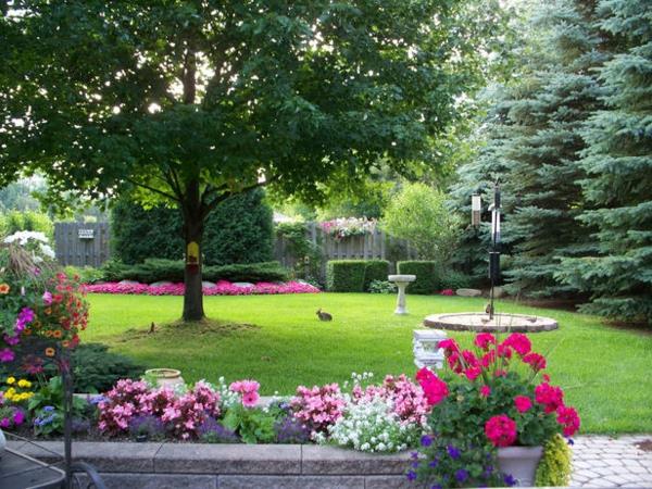 trawniki ogrody zdjęcia przykłady projektów ogrodów kwiaty
