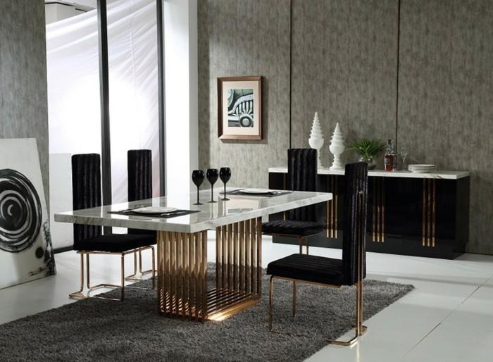 chaises modernes salle à manger chaises de salle à manger fantaisie accents dorés