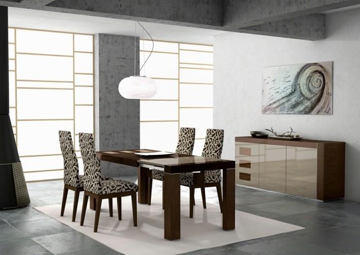 chaises modernes salle à manger design élégant beau modèle