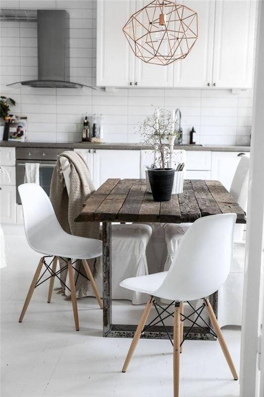 chaises modernes salle à manger salle à manger design scandinave chaises blanches