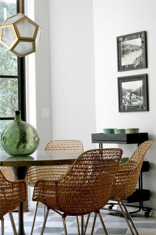 chaises modernes meubles en osier de salle à manger meubles de salle à manger