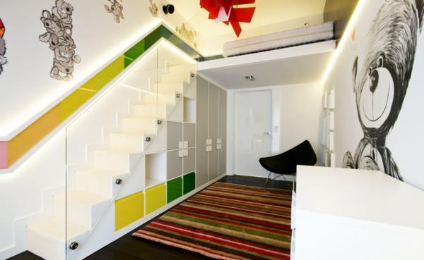 nowoczesne schody wykorzystują przestrzeń