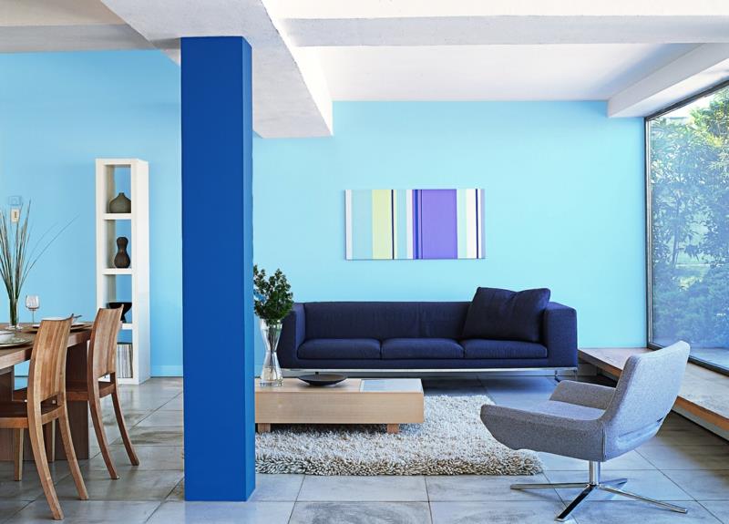 choisissez des couleurs de mur modernes couleurs de mur froides combinez des nuances de bleu