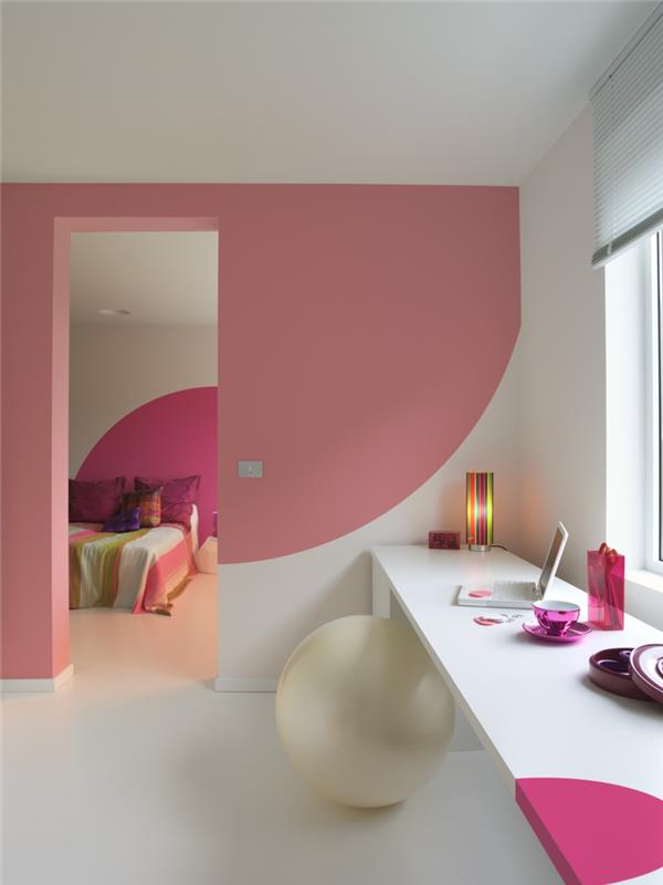 choisissez des couleurs de mur modernes combinez des couleurs de mur roses