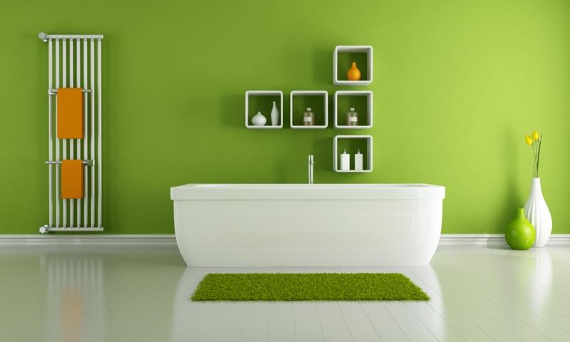 couleurs de mur modernes couleur de mur de salle de bain vert