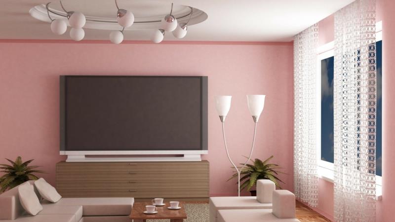 peindre les couleurs des murs modernes roses murs du salon