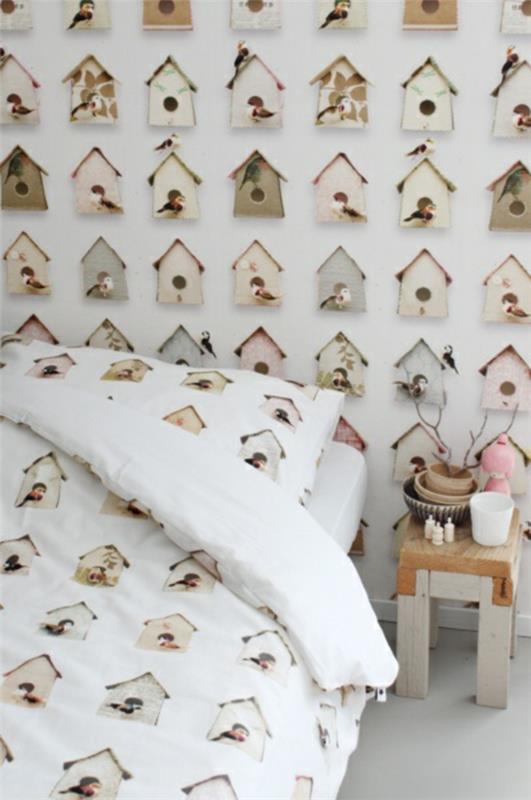 motif papier peint studio ditte mangeoire pour oiseaux murs de la chambre